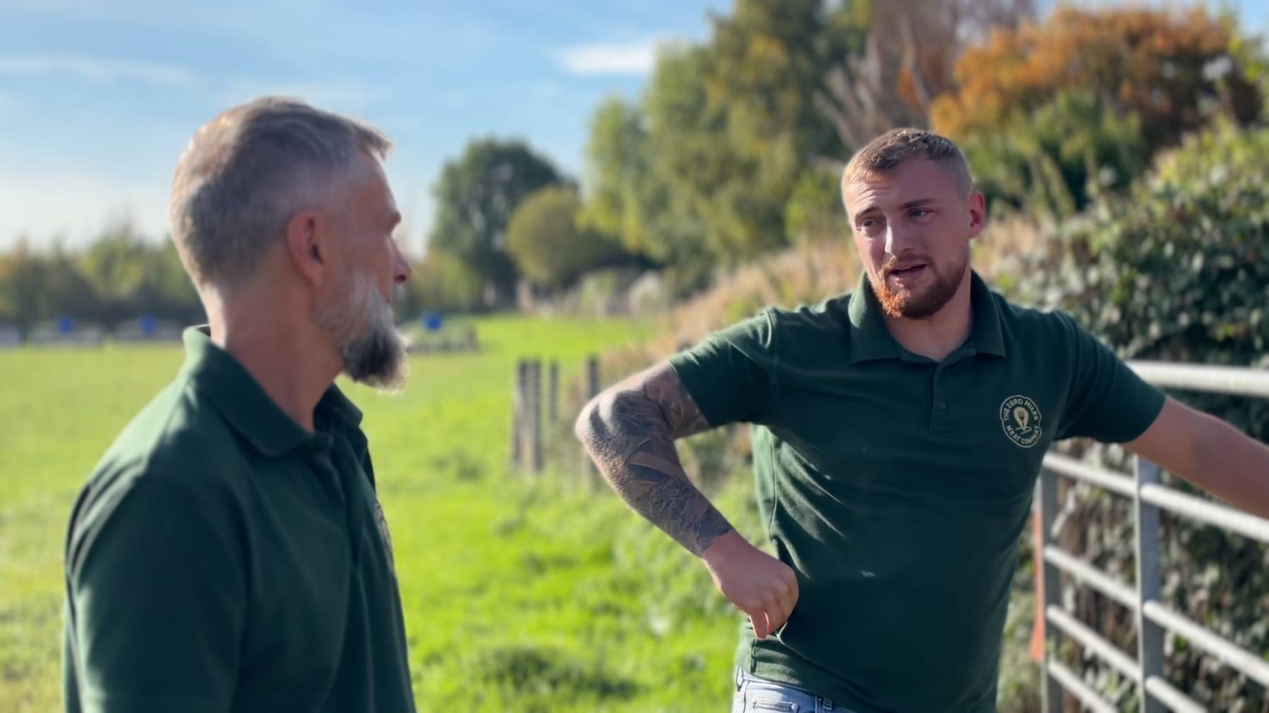 The Zero Miles team visiting a working farm with a franchise applicant